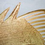 Gold Fish White Background Painting - Image 5