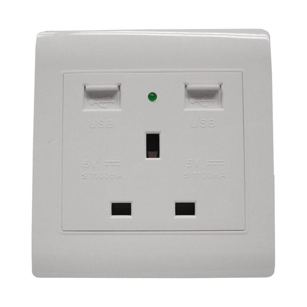 Single Socket w/USB KB12