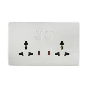 Twin Switch Socket All Continent KB12