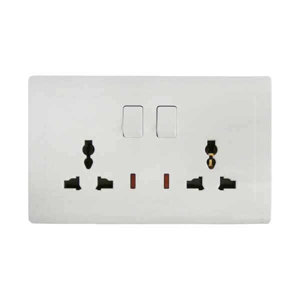 Twin Switch Socket All Continent KB12