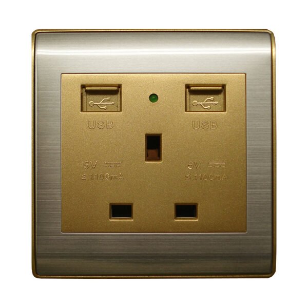 Single Socket w/USB KB7