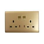 Twin Switch Socket w/Neon KB8