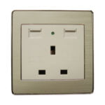 Single Socket w/USB KM5