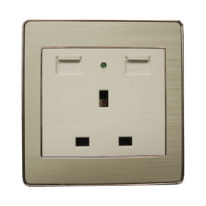Single Socket w/USB KM5