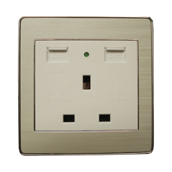 Single Socket w/USB KM5