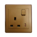 Single Switch Socket w/Neon KV5
