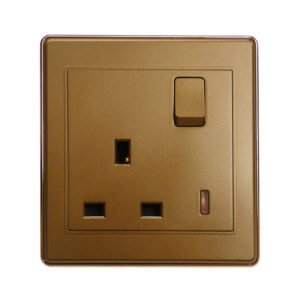 Single Switch Socket w/Neon KV5