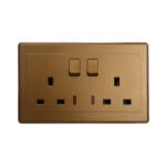 Twin Switch Socket w/Neon KV5