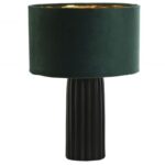 Table Lamp Aluminium Velvet Green
