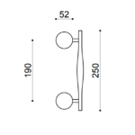 ZB FIORE Pull Handle 190mm Bronze - Image 3