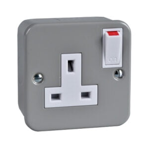 Single Switch Socket Metal Clad