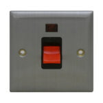 Switch 45Amp Brushed Stainless Steel
