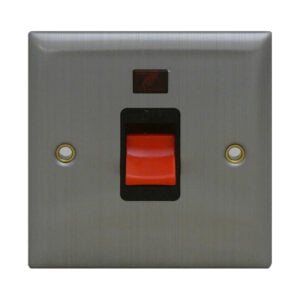 Switch 45Amp Brushed Stainless Steel