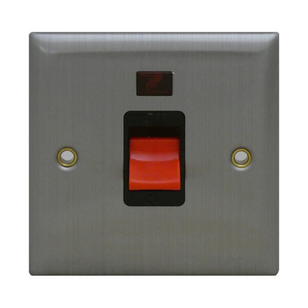 Switch 45Amp Brushed Stainless Steel