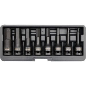 Impact bit socket set hex 8pcs 1/2"- TY-1066