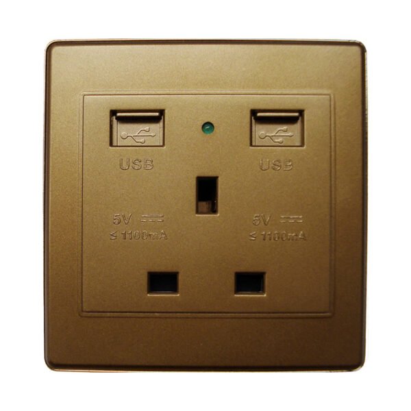 Single Socket w/USB KV5
