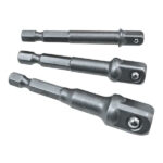 Faithfull Hex to Square Drive Adaptor Set of 3 FAISBSOCDRIV