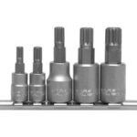 Star bit sockets, hex 9 pcs  YT-0432