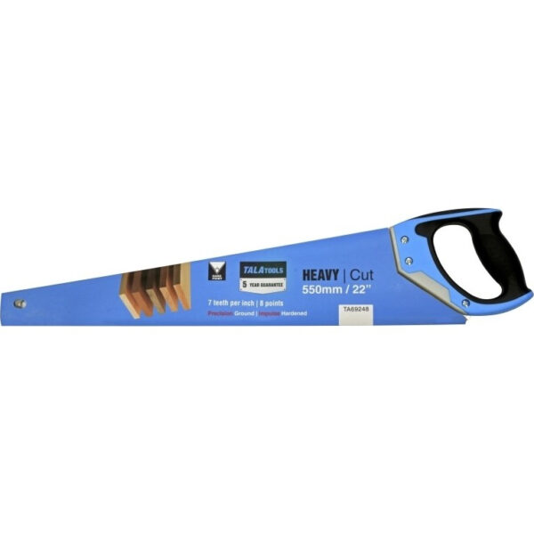 Tala 550mm 22in 7TPI Heavy Duty Handsaw TAL69248
