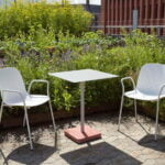Square powder coated steel table - Image 4