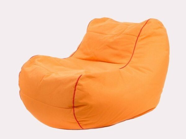 Upholstered polyester armchair with removable cover