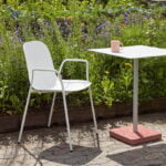 Square powder coated steel table - Image 3