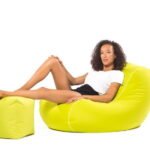 Upholstered polyester armchair with removable cover - Image 4