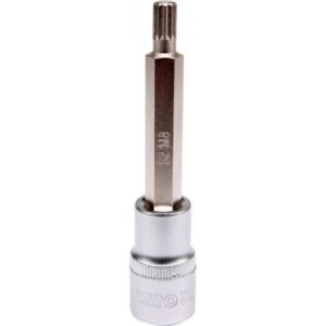 SOCKET BIT SPLINE 1/2" M8 L100MM