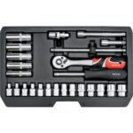 SOCKET SET 1/4" 25PCS YT-14461