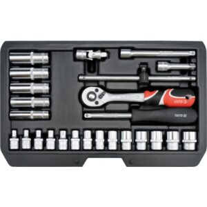 SOCKET SET 1/4" 25PCS YT-14461