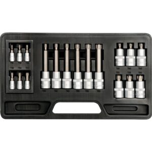 BIT SOCKET SET, 18PCS: TORX T10-T60MM YT-7751